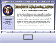 Tablet Screenshot of msgensociety.org